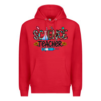 Red science teacher Premium Hoodie - CowhideDigitalArt
