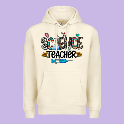 Science Teacher Premium Hoodie Designed By Cowhidedigitalart
