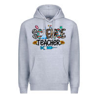 Heather Grey science teacher Premium Hoodie - CowhideDigitalArt