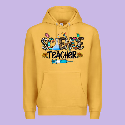 Science Teacher Premium Hoodie Designed By Cowhidedigitalart