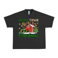 Pigment Black Small Town Christmas Urban Heavy Tee - Artiststas