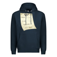 Navy test sheet fa element Premium Hoodie - FaDigitalArtStudio