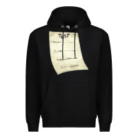 Black test sheet fa element Premium Hoodie - FaDigitalArtStudio