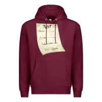 Burgundy test sheet fa element Premium Hoodie - FaDigitalArtStudio
