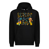 Black school hero Premium Hoodie - CowhideDigitalArt