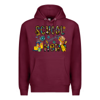 Burgundy school hero Premium Hoodie - CowhideDigitalArt