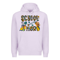 Lilac school hero Premium Hoodie - CowhideDigitalArt
