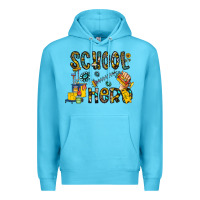 Ocean Blue school hero Premium Hoodie - CowhideDigitalArt
