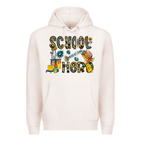 Pale Pink school hero Premium Hoodie - CowhideDigitalArt