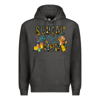 Charcoal Heather school hero Premium Hoodie - CowhideDigitalArt