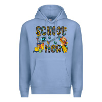 Colony Blue school hero Premium Hoodie - CowhideDigitalArt