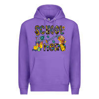 Purple school hero Premium Hoodie - CowhideDigitalArt