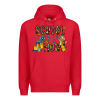 Red school hero Premium Hoodie - CowhideDigitalArt