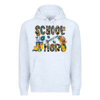 White school hero Premium Hoodie - CowhideDigitalArt