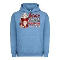 Pigment Pebble Blue baseball mom coffee Urban Hoodie - RacoonDesign
