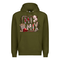 Army Green mimi baseball Premium Hoodie - RacoonDesign