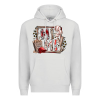 Dove Grey mimi baseball Premium Hoodie - RacoonDesign