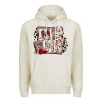Oatmeal Heather mimi baseball Premium Hoodie - RacoonDesign