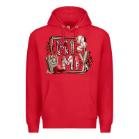 Red mimi baseball Premium Hoodie - RacoonDesign