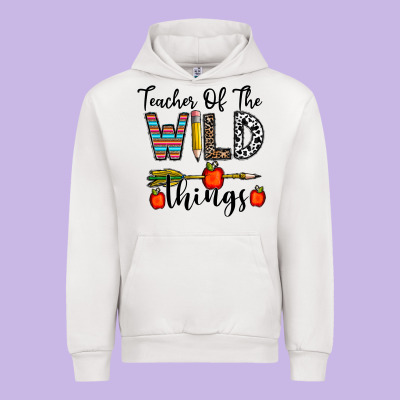 Teacher Of The Wild Things Urban Hoodie Designed By Cowhidedigitalart