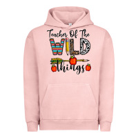 Pigment Salmon teacher of the wild things Urban Hoodie - CowhideDigitalArt