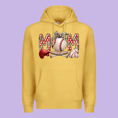 Mom Baseball Premium Hoodie Designed By Racoondesign
