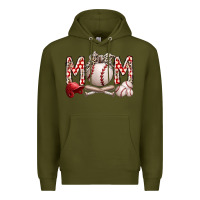 Army Green mom baseball Premium Hoodie - RacoonDesign