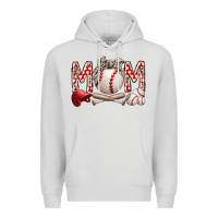 Dove Grey mom baseball Premium Hoodie - RacoonDesign