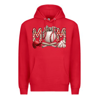 Red mom baseball Premium Hoodie - RacoonDesign