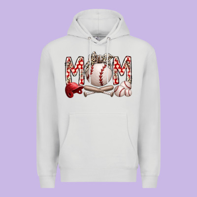 Mom Baseball Premium Hoodie Designed By Racoondesign