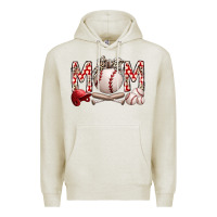 Oatmeal Heather mom baseball Premium Hoodie - RacoonDesign