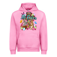 Fuchsia Pink Easter Day He lives Urban Hoodie - OliviaCreatesArt