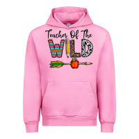 Fuchsia Pink teacher of the wild Urban Hoodie - CowhideDigitalArt