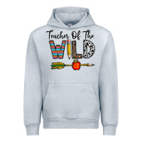 Heather Grey teacher of the wild Urban Hoodie - CowhideDigitalArt