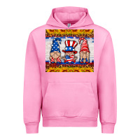Fuchsia Pink usa gnome Urban Hoodie - HRA Design Shop