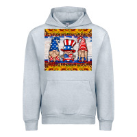 Heather Grey usa gnome Urban Hoodie - HRA Design Shop