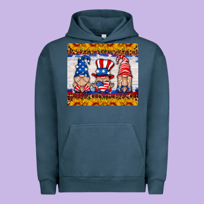 Usa Gnome Urban Hoodie Designed By Hra Design Shop
