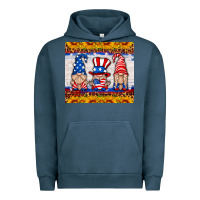 Pigment Midnight Navy usa gnome Urban Hoodie - HRA Design Shop