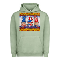 Pigment Oil Green usa gnome Urban Hoodie - HRA Design Shop