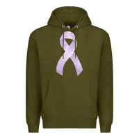 Army Green testicular cancer ribbon fa element Premium Hoodie - FaDigitalArtStudio