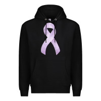 Black testicular cancer ribbon fa element Premium Hoodie - FaDigitalArtStudio