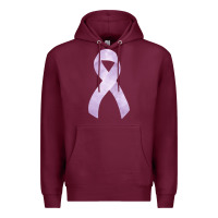 Burgundy testicular cancer ribbon fa element Premium Hoodie - FaDigitalArtStudio
