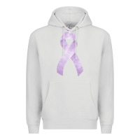 Dove Grey testicular cancer ribbon fa element Premium Hoodie - FaDigitalArtStudio