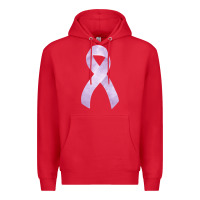 Red testicular cancer ribbon fa element Premium Hoodie - FaDigitalArtStudio