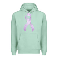 Seafoam testicular cancer ribbon fa element Premium Hoodie - FaDigitalArtStudio