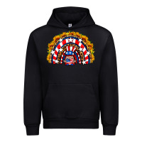 Black usa gnome sunflower rainbow Urban Hoodie - HRA Design Shop
