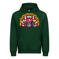 Forest Green usa gnome sunflower rainbow Urban Hoodie - HRA Design Shop