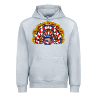 Heather Grey usa gnome sunflower rainbow Urban Hoodie - HRA Design Shop
