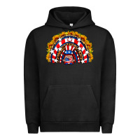 Pigment Black usa gnome sunflower rainbow Urban Hoodie - HRA Design Shop