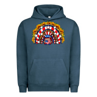 Pigment Midnight Navy usa gnome sunflower rainbow Urban Hoodie - HRA Design Shop